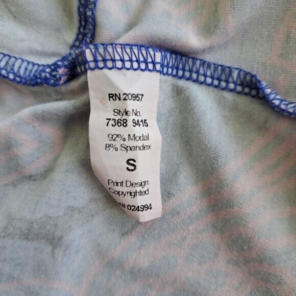 TORI RICHARD Lana Ruffle Sleeve Jersey Shift Mini Dress Small Pink Periwinkle - Picture 8 of 10